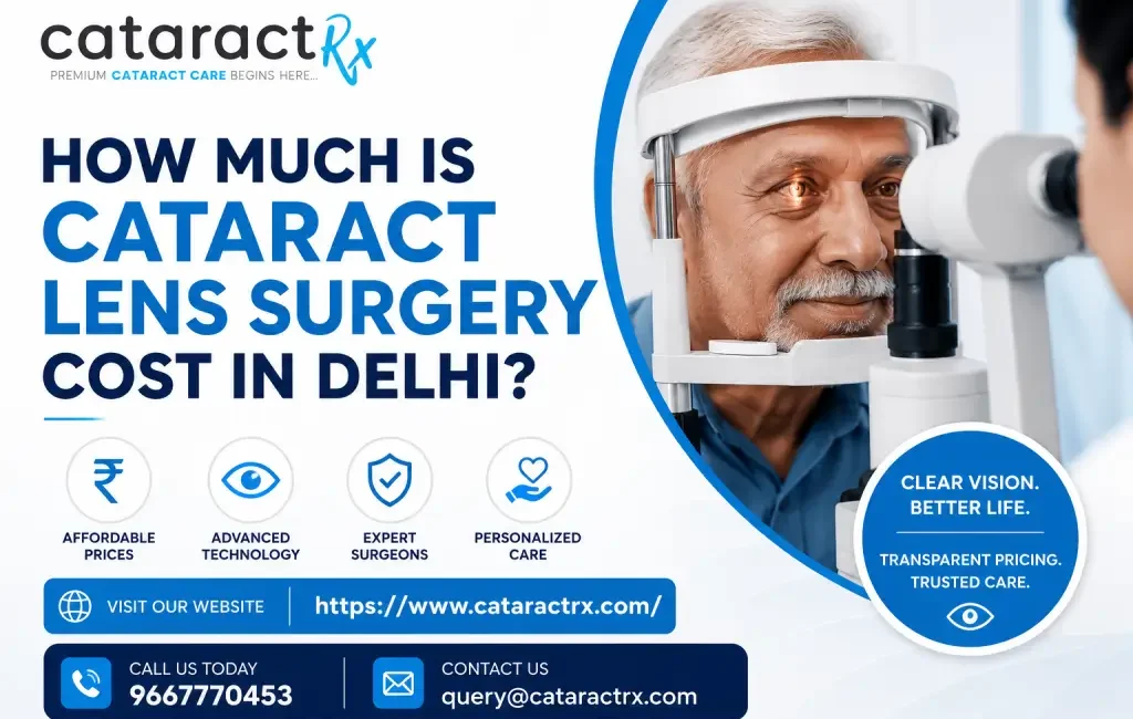 cataract lens surgery cost in Delhi
